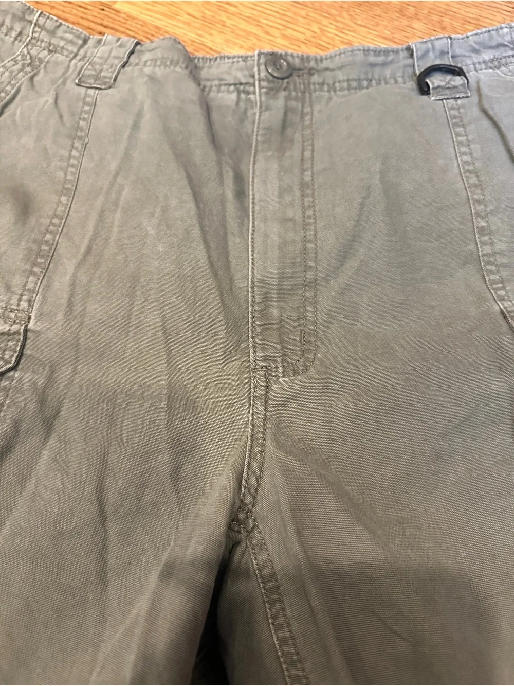 Wrangler Men's 100% Cotton Utility Hiker Cargo Shorts Size 42 Green Outdoors